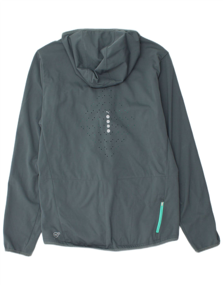 Puma Chaqueta De Chándal Con Capucha Para Hombre Gris Medio