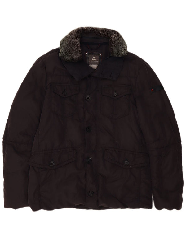 PEUTEREY Chaqueta acolchada para hombre IT 52 XL Algodón azul marino