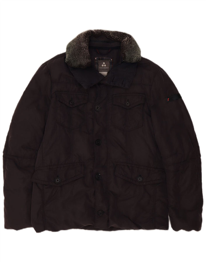 PEUTEREY Chaqueta acolchada para hombre IT 52 XL Algodón azul marino