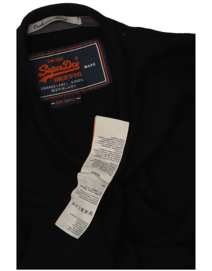 Superdry Jersey De Cuello Redondo Para Hombre Pequeño Algodón Negro