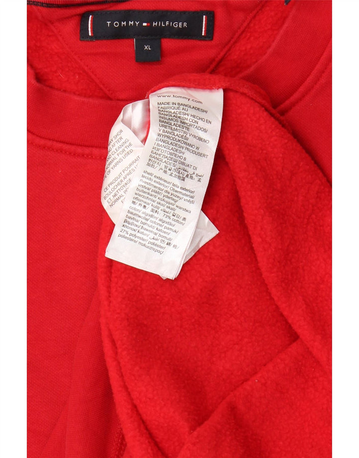 TOMMY HILFIGER Sudadera Hombre Jumper XL Rojo Algodón