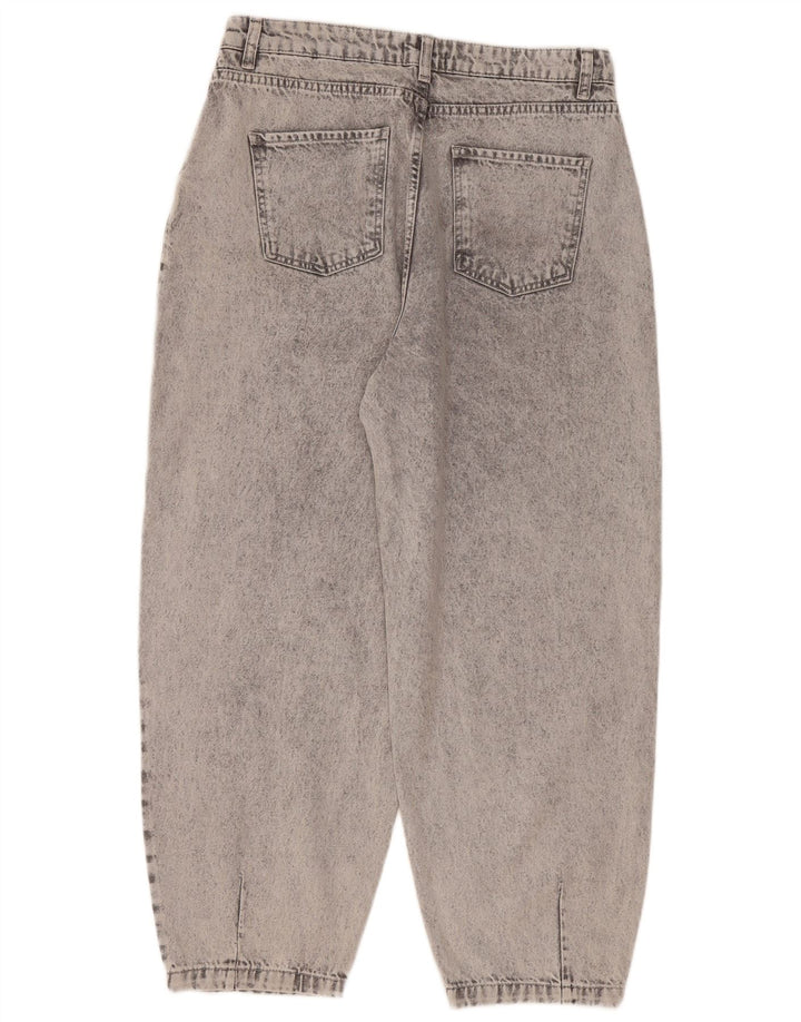 Vintage Mujer Vaqueros Sueltos W32 L27 Algodón Gris