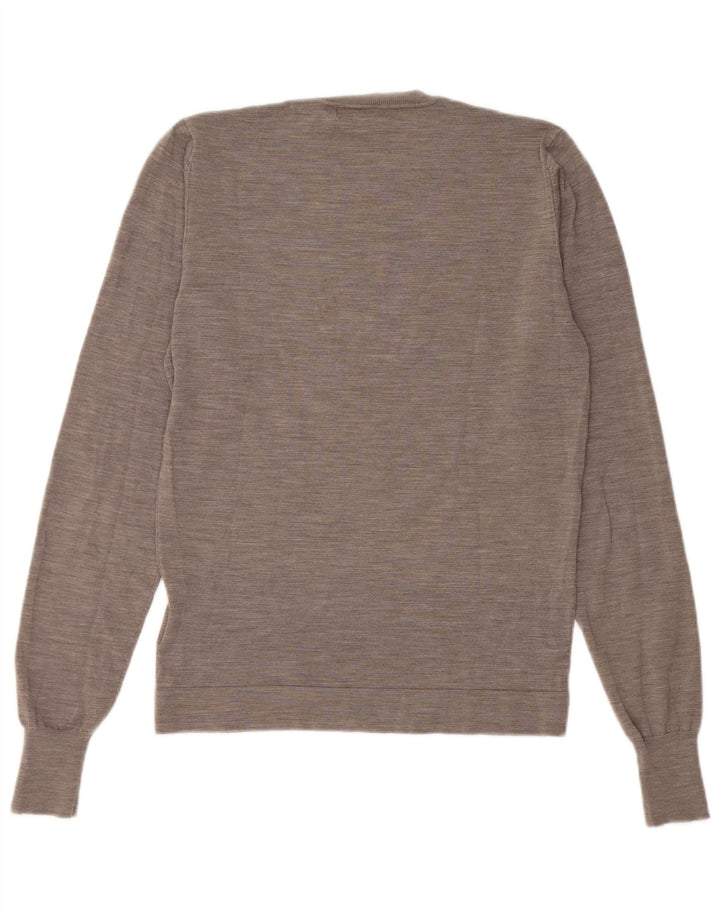 Jersey Liu Jo Hombre con Cuello Redondo De Lana Gris Medio