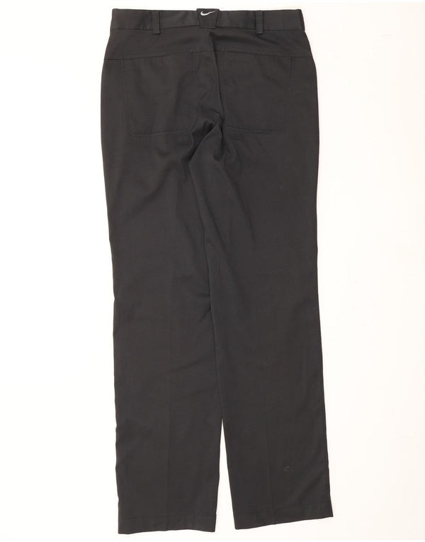 NIKE Mens Dri Fit Straight Casual Trousers W30 L32 Black Polyester