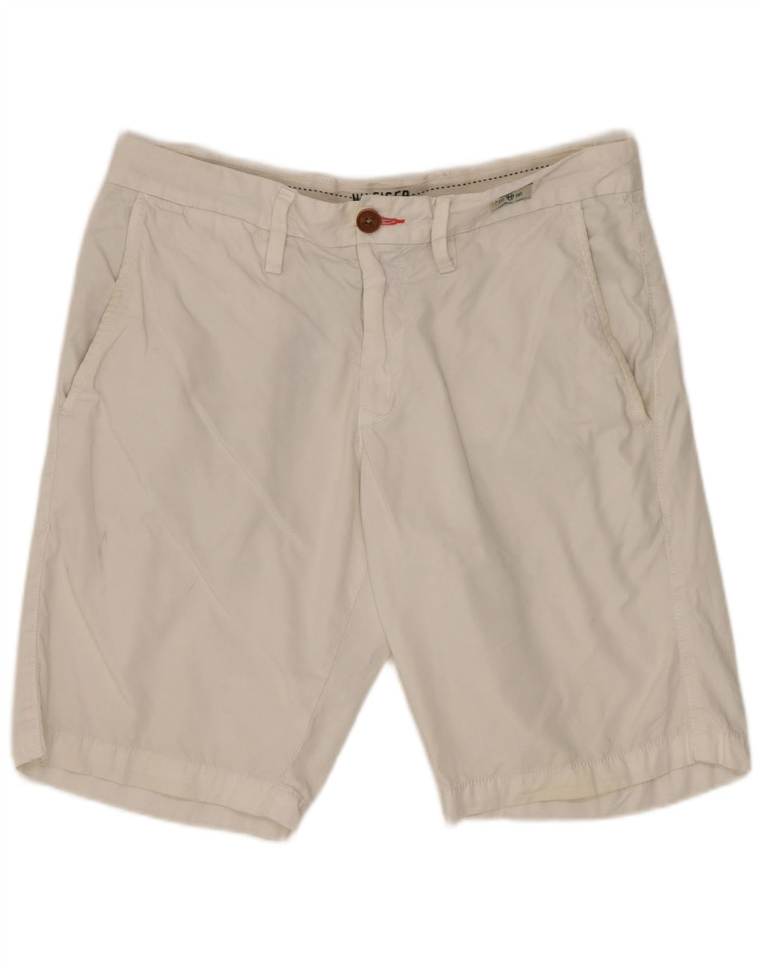 TOMMY HILFIGER Pantalones cortos chinos Brooklyn para hombre W30 Algodón blanco mediano