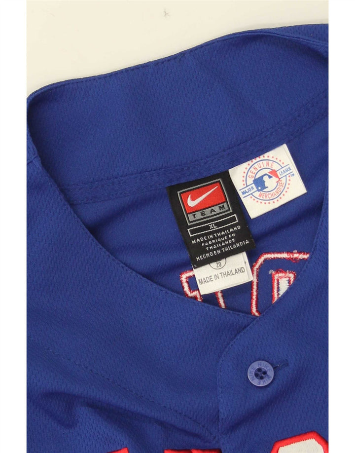 Nike Boys Rangers Graphic Jersey Top 13-14 años XL Azul Poliéster