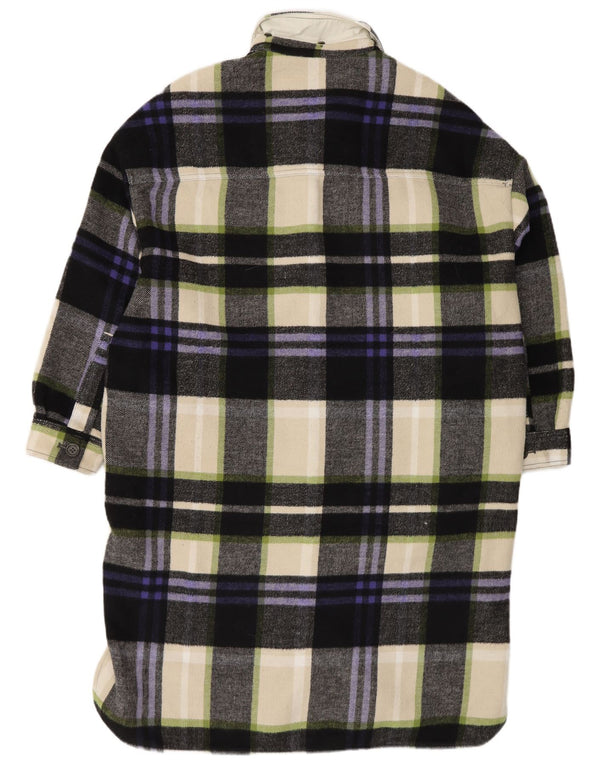 Zara Vestido camisero extragrande de manga larga para mujer UK 44 Medio Multicolor