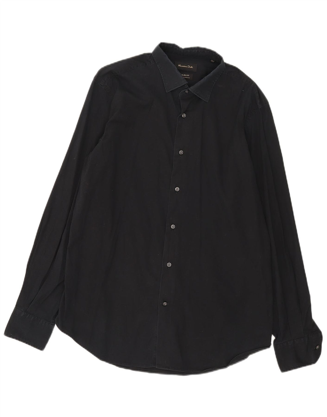 Massimo Dutti Camisa Slim Fit Hombre XL Negro