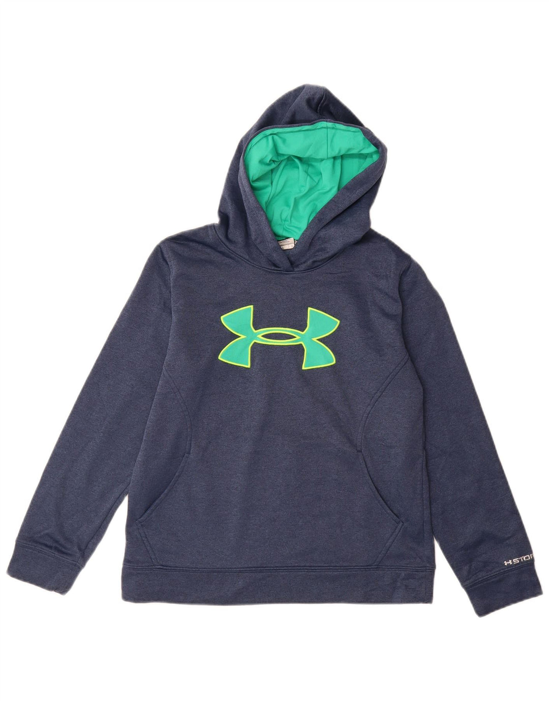 UNDER ARMOUR Jersey con capucha suelto para niñas 11-12 años Grande Azul marino