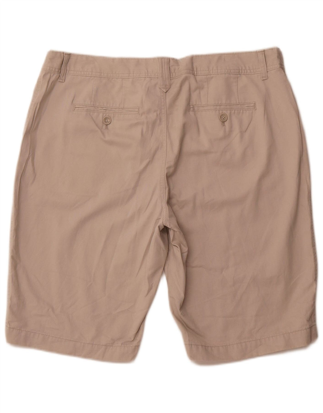 EDDIE BAUER Pantalones cortos chinos de cintura alta para mujer US 18 2XL W38 Algodón beige