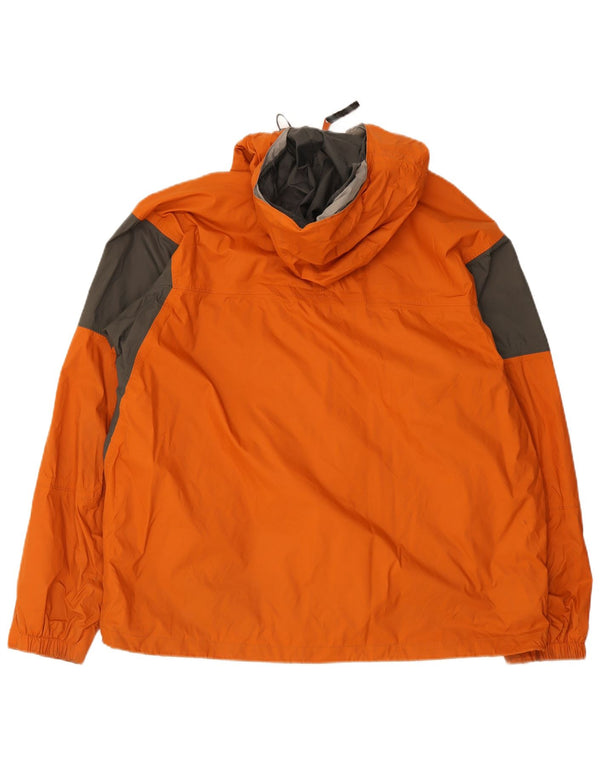 Columbia Chubasquero con capucha para hombre ES 42 XL Nailon color naranja