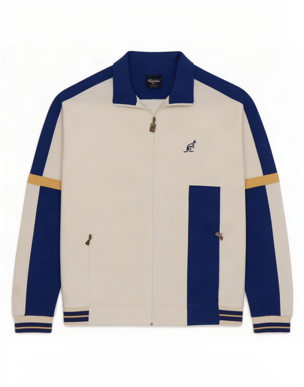 AUSTRALIAN L'ALPINA Chaqueta superior de chándal para hombre IT 54 XL Bloque de color blanco