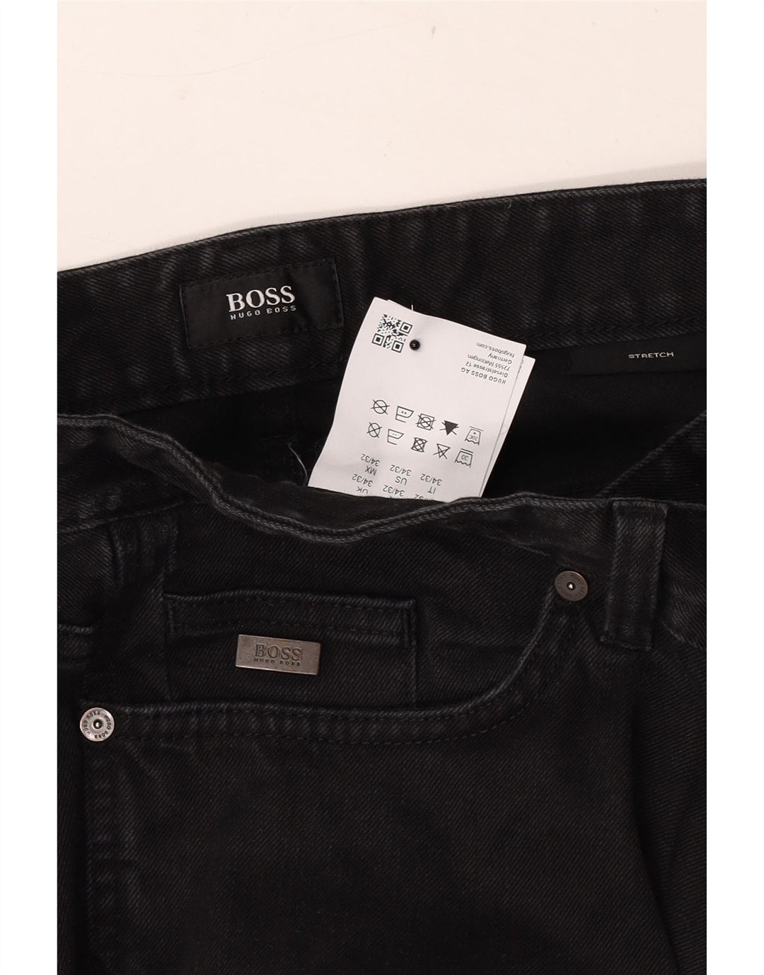 Vaqueros Hugo Boss Hombre Slim W34 L32 Algodón Negro