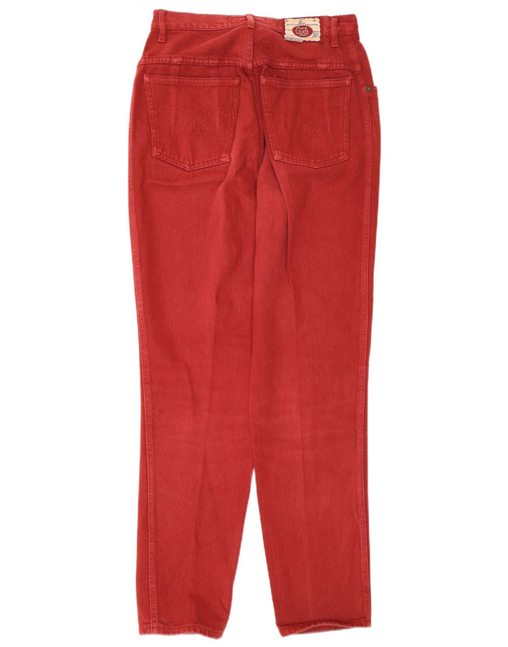Stefanel Jeans cónicos para mujer IT 42 Medium W26 L30 Borgoña