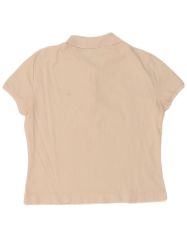 Polo Lacoste Mujer Talla 48 XL Algodón Rosa