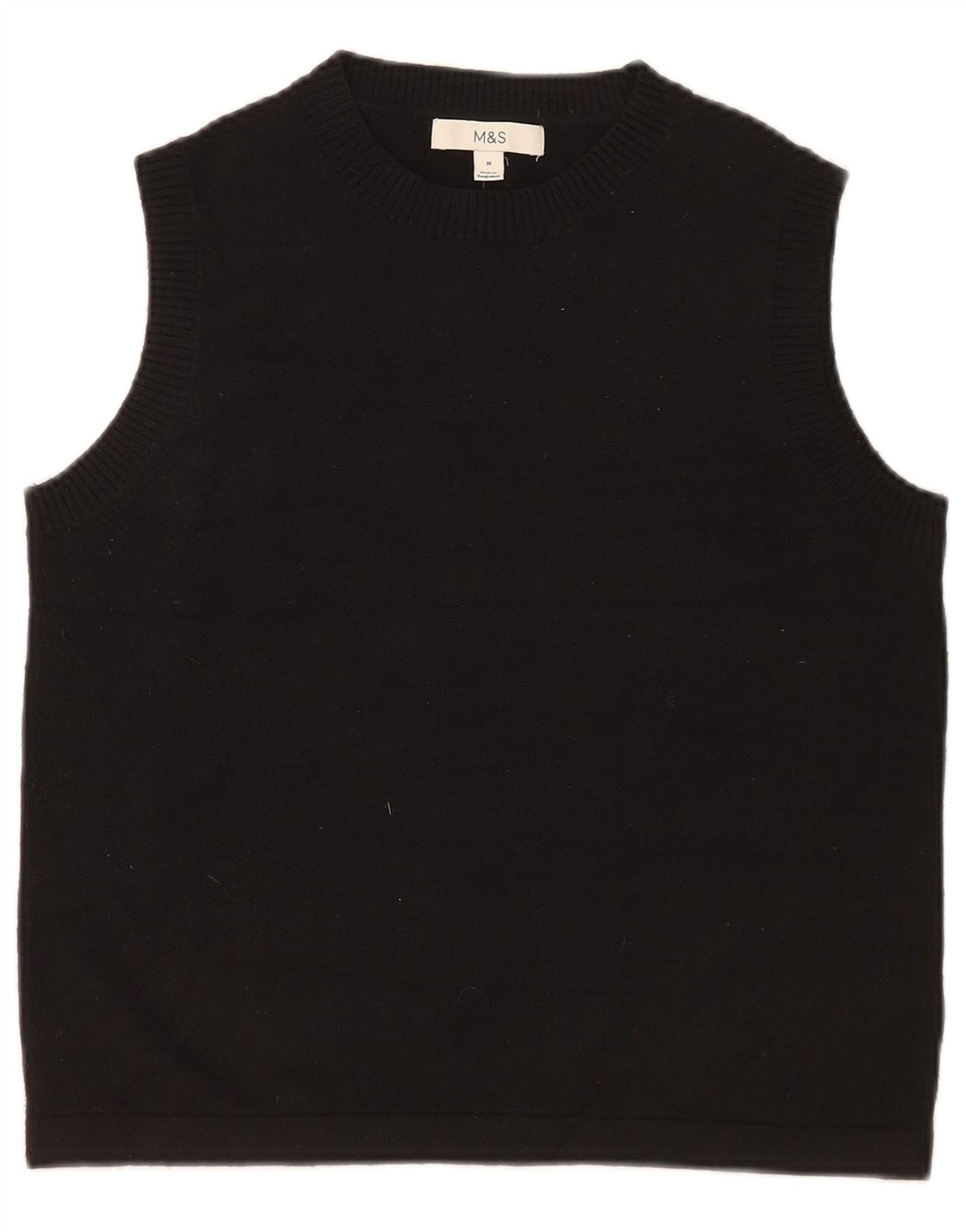 Marks & Spencer Camiseta sin mangas para mujer UK 40 Mediano Poliéster negro
