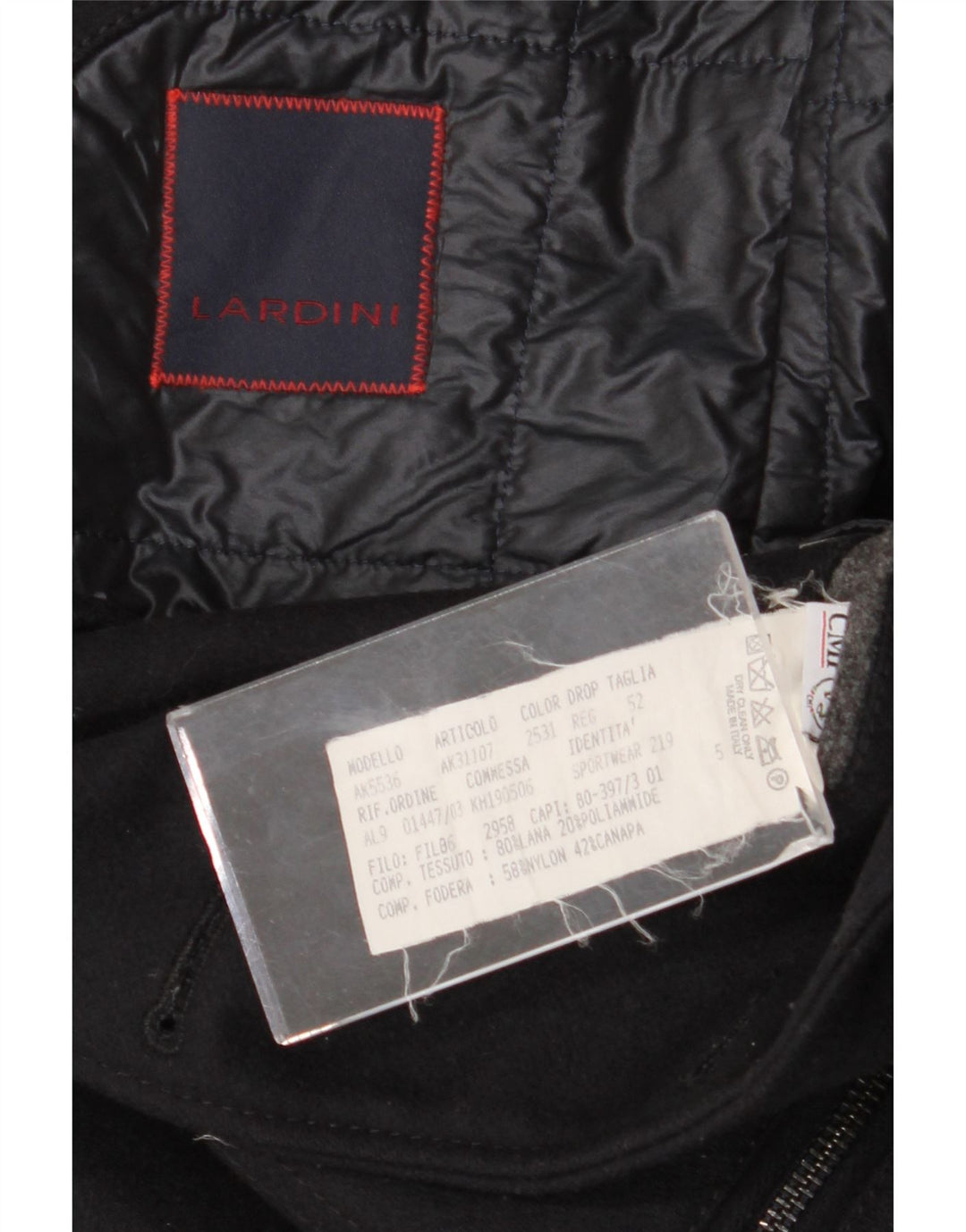 Lardini Chaqueta Blazer De 3 Botones Para Hombre IT 52 XL Lana Azul Marino