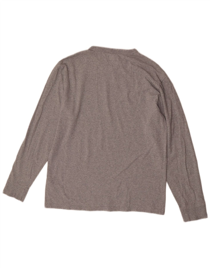 Tommy Hilfiger Top gráfico de corte regular para hombre de manga larga de algodón gris medio