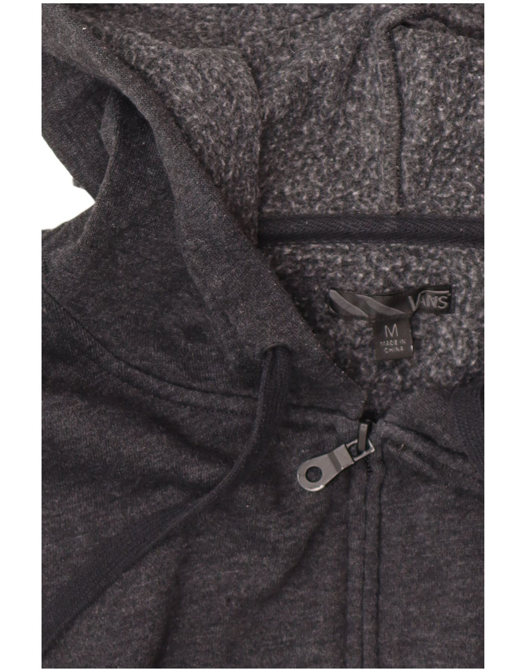 VANS Sudadera con capucha y cremallera para mujer UK 44 Gris medio