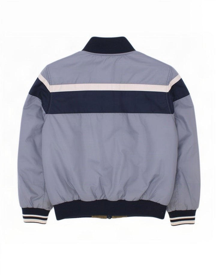 Benetton Chaqueta Acolchada Con Estampado De Niños 7-8 Años Azul Medio Colorblock