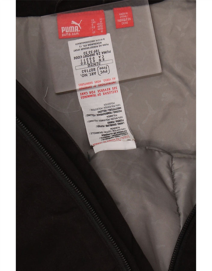 PUMA Chaqueta Bomber para Hombre UK 38 Mediana Algodón Negro