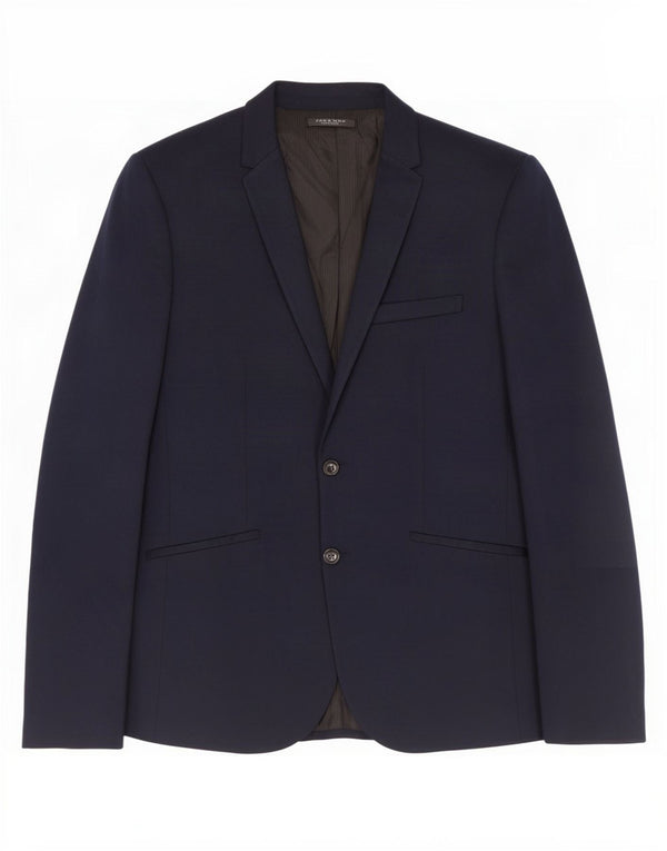 Zara Chaqueta Blazer De 2 Botones para Hombre UK 42 XL Algodón Azul Marino