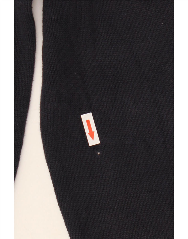 Zara Hombre Jersey Con Cuello En V Jersey Grande Azul Marino