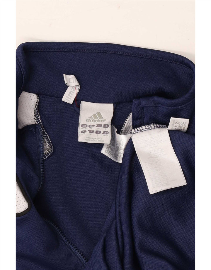 Adidas Hombre Gráfico Jersey Chándal Top UK 40/42 Medio Azul Marino