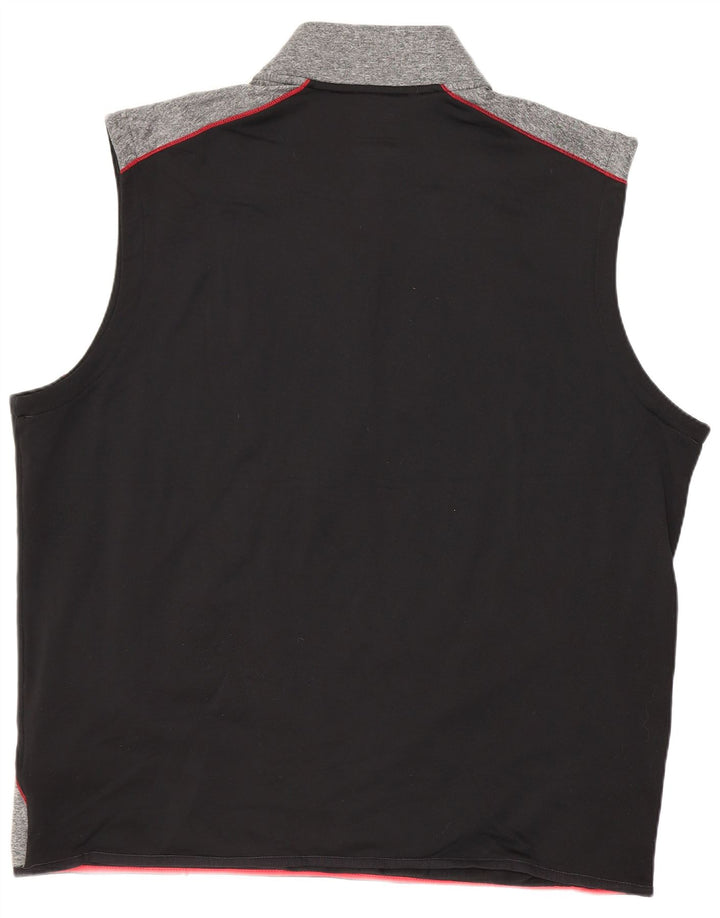 Adidas Hombre Climaheat Sin Mangas Jersey Chándal Top XL Gris Colorblock