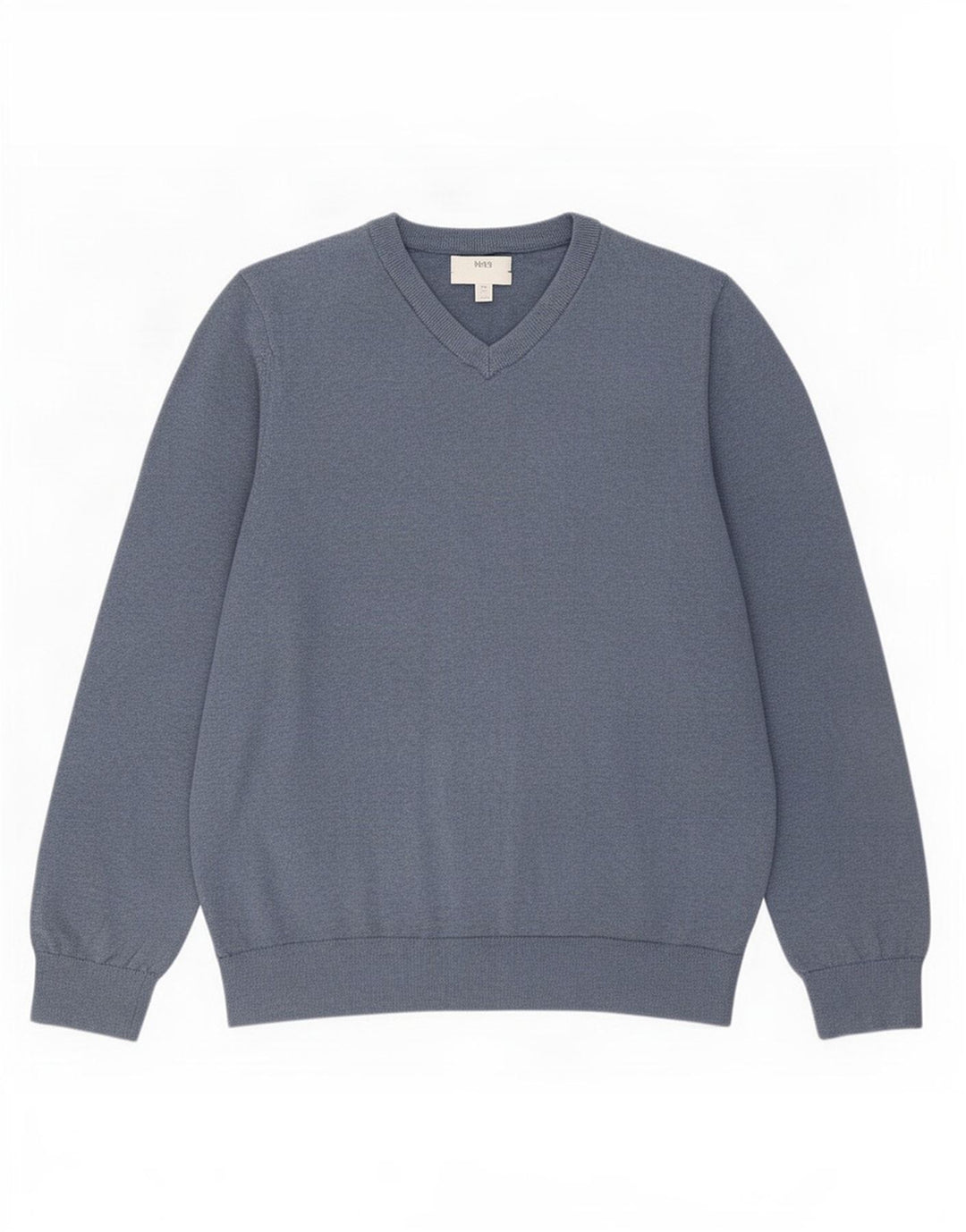 Marks & Spencer - Jersey con cuello en V para hombre, talla 2XL, algodón azul