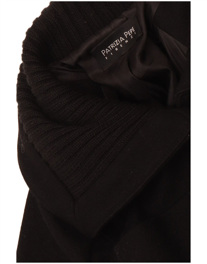 Patrizia Pepe Abrigo para mujer UK 8 Small Black