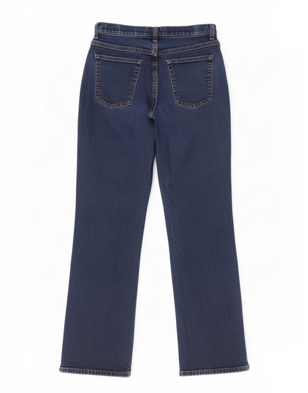 Marks & Spencer Vaqueros Bootcut para Mujer UK 12 Medium W28 L28 Azul Marino Algodón
