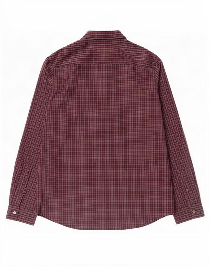 Camisa Calvin Klein Hombre Algodón A Cuadros Gris Medio
