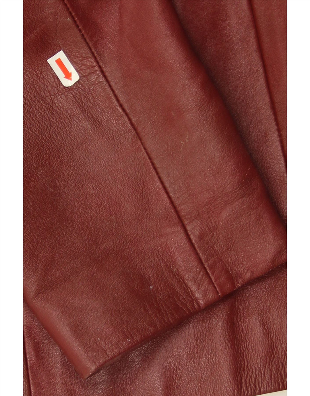Conbipel Chaqueta Blazer de Cuero con 3 Botones para Mujer IT 46 Grande Cuero Burdeos