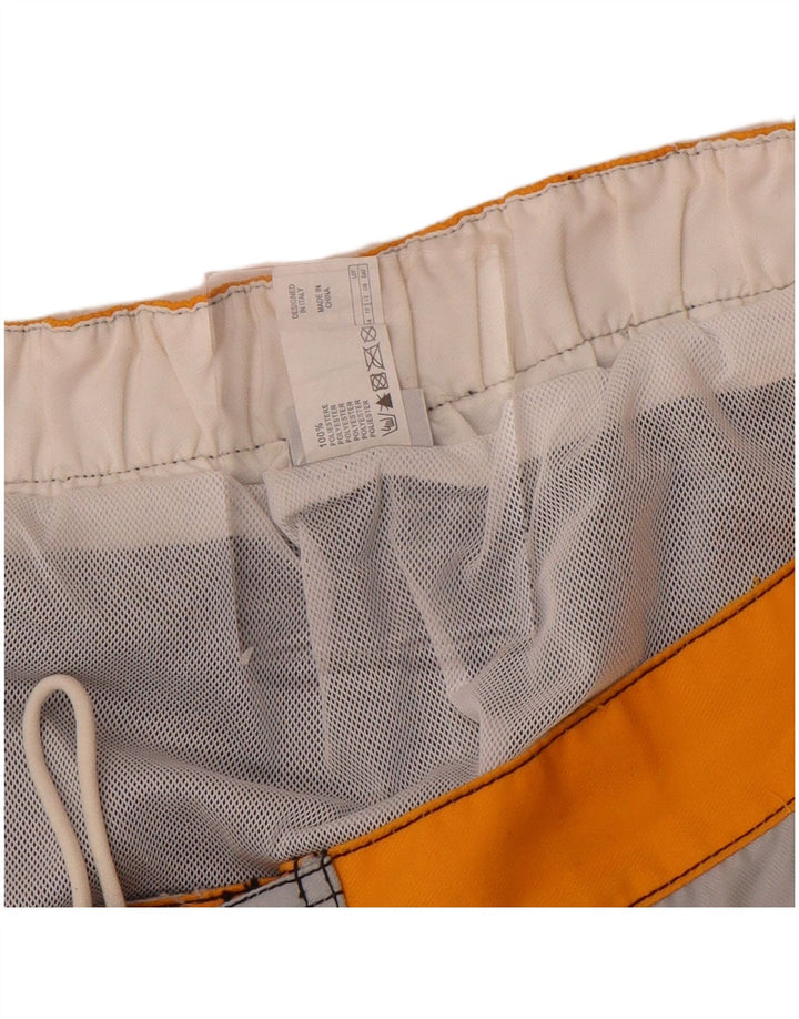 Fila Shorts De Baño Gráficos Para Hombre Poliéster Color Block Gris Grande