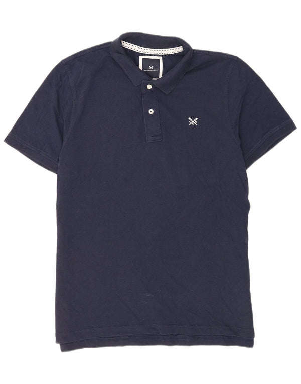 Crew Clothing Polo de manga corta para hombre XL Algodón azul marino