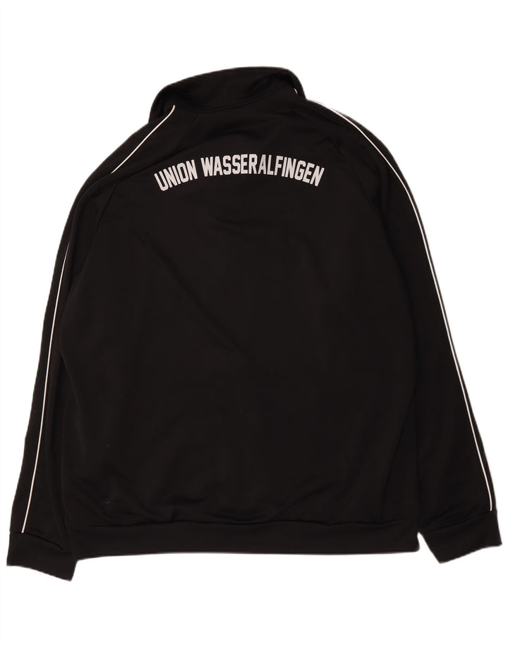 Adidas - Chaqueta de chándal gráfica para hombre, talla 2XL, poliéster negro