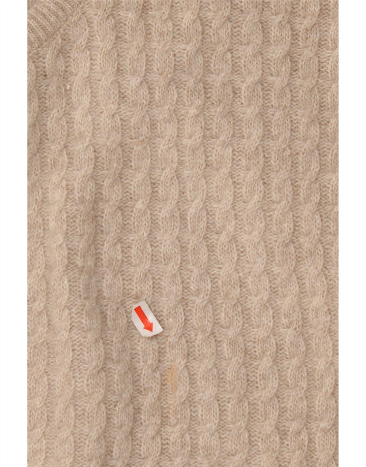 CALLE. ANDREWS Suéter tipo cárdigan para mujer ES 40 XL Beige Angora