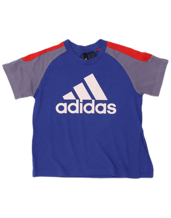 ADIDAS Mujer Primegreen Graphic Camiseta Top UK 8/10 Pequeño Azul
