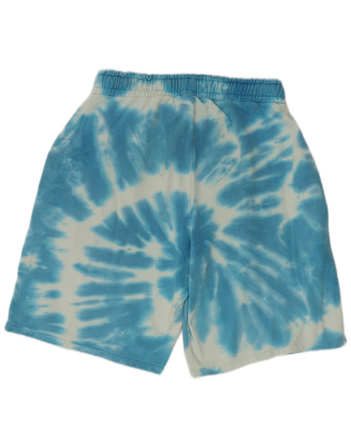 Guess Hombre Pantalones Cortos Deportivos Algodón Tie Dye Azul Medio