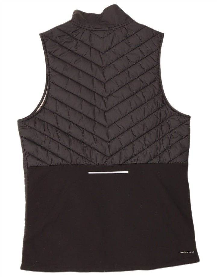Nike Chaleco acolchado para hombre UK 38 Mediano Negro Poliéster