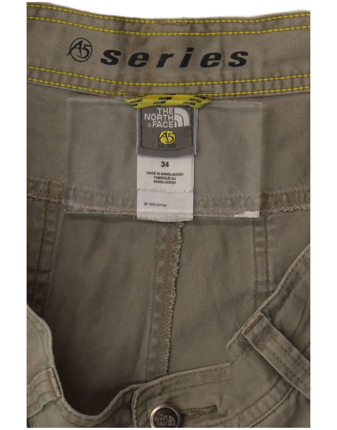 The North Face Pantalones cortos cargo para hombre W34 Algodón gris grande