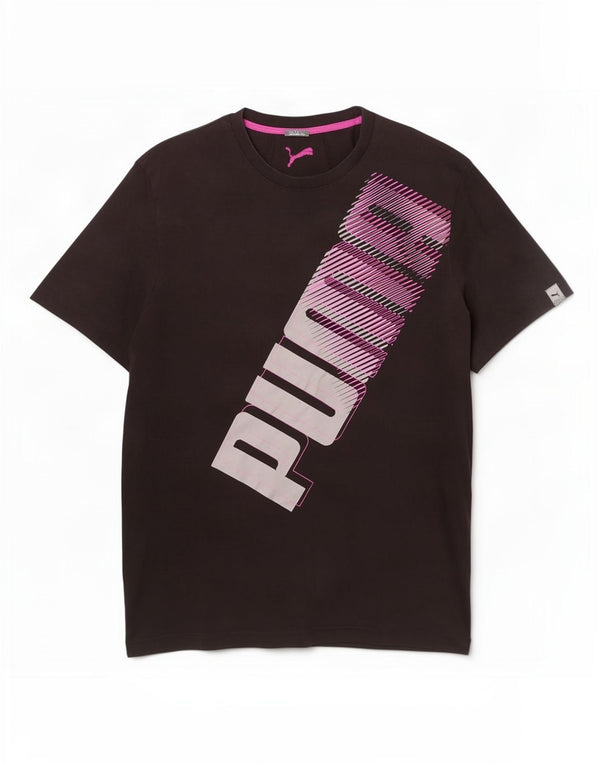 Puma Camiseta gráfica para hombre Top 2XL Negro