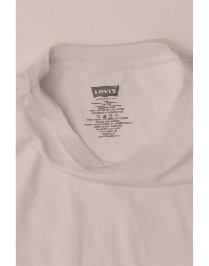 Levi's Camiseta Niño Top 13-14 Años Blanco Algodón