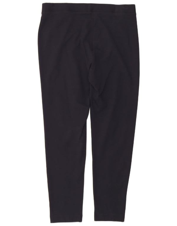 Marks & Spencer Pantalones informales ajustados para mujer UK 40 Large W34 L27 Negro