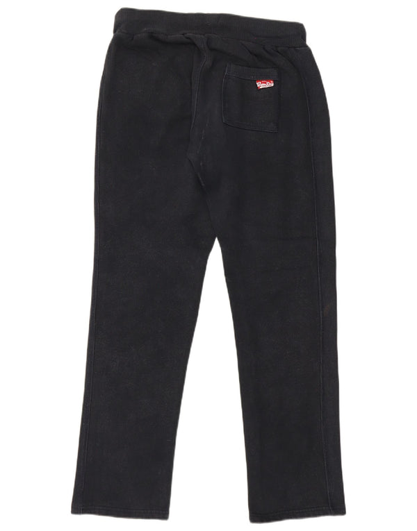 Superdry Pantalones De Chándal Gráficos Para Mujer UK 44 Mediano Algodón Negro
