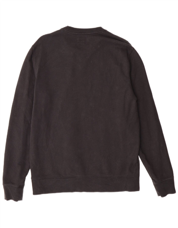 LEVI'S Sudadera de ajuste estándar para hombre, jersey de algodón negro mediano
