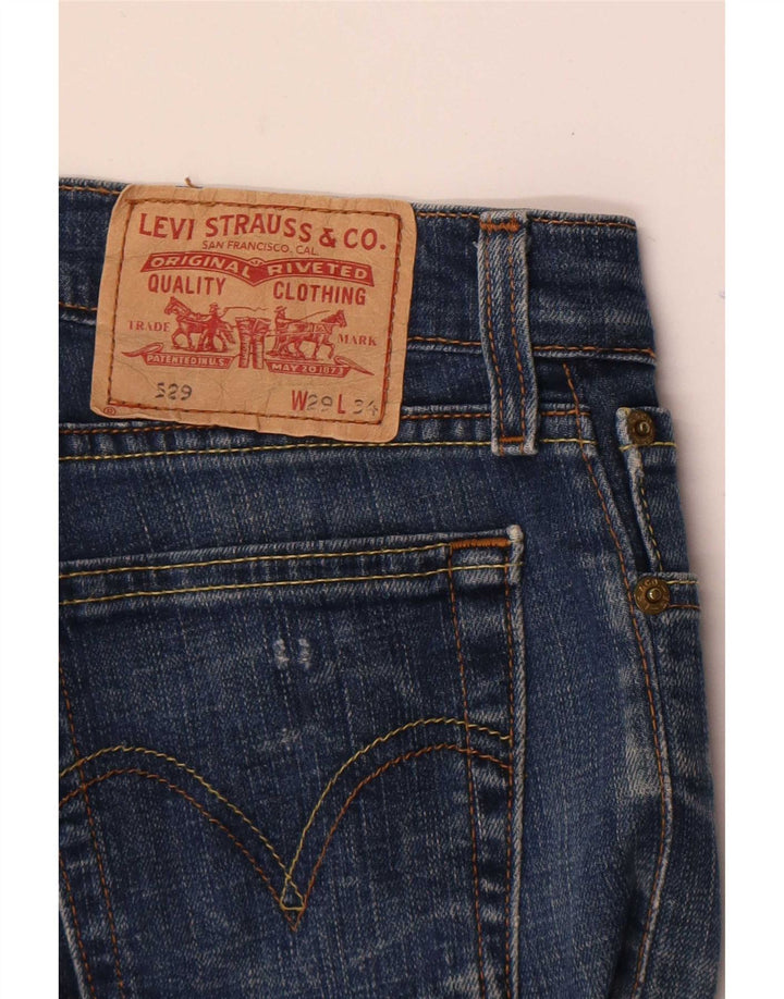Levi's Mujer 529 Curvy Bootcut Jeans W29 L26 Azul