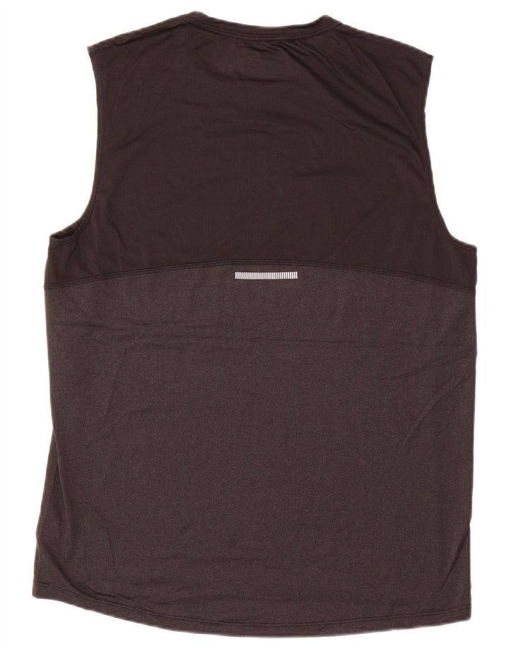 RUSSELL ATHLETIC Camiseta sin mangas Dri-Power para hombre UK 38/40 Poliéster gris medio