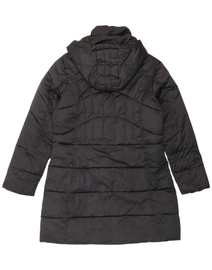 Astrolabio Chaqueta acolchada con capucha para mujer UK 44 Grande Poliéster negro